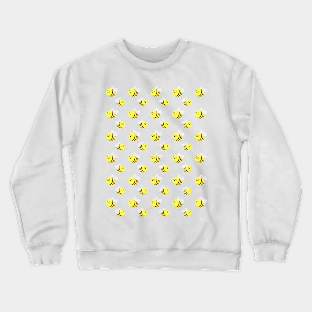 Bees Pattern Crewneck Sweatshirt by AnishaCreations